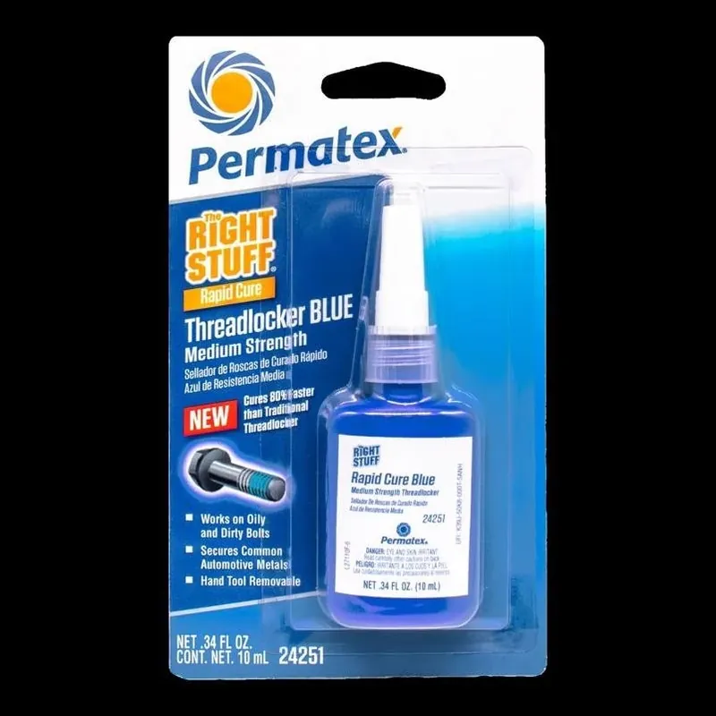 Permatex Right Stuff Blue Medium‑Strength Threadlocker Gel – 10 ml