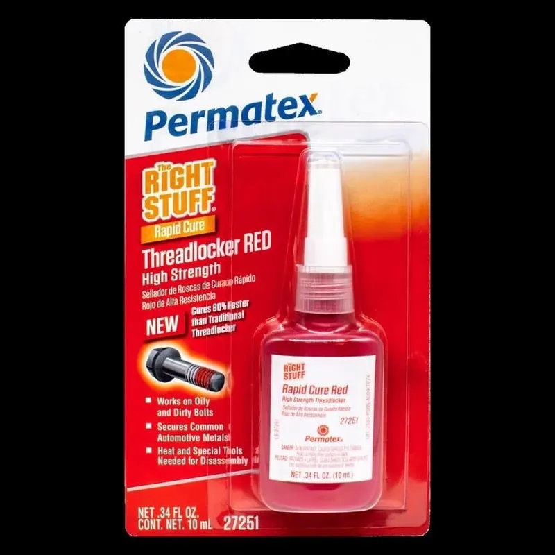 Permatex Right Stuff Red Threadlocker Gel – 10 ml High‑Strength Thread Sealant
