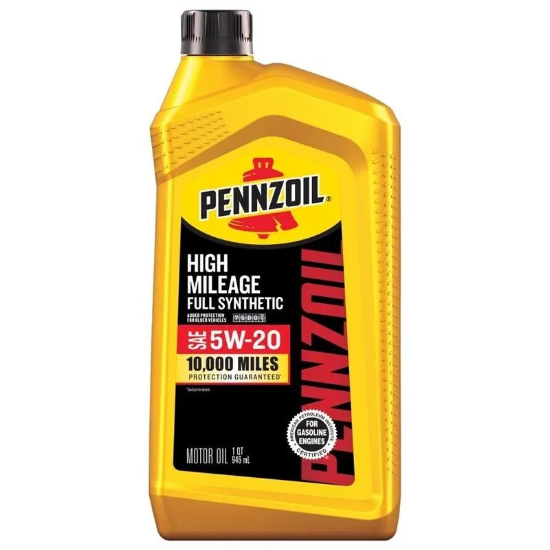Pennzoil High Mileage Synthetic 5W-20 Motor Oil – 1 Quart
