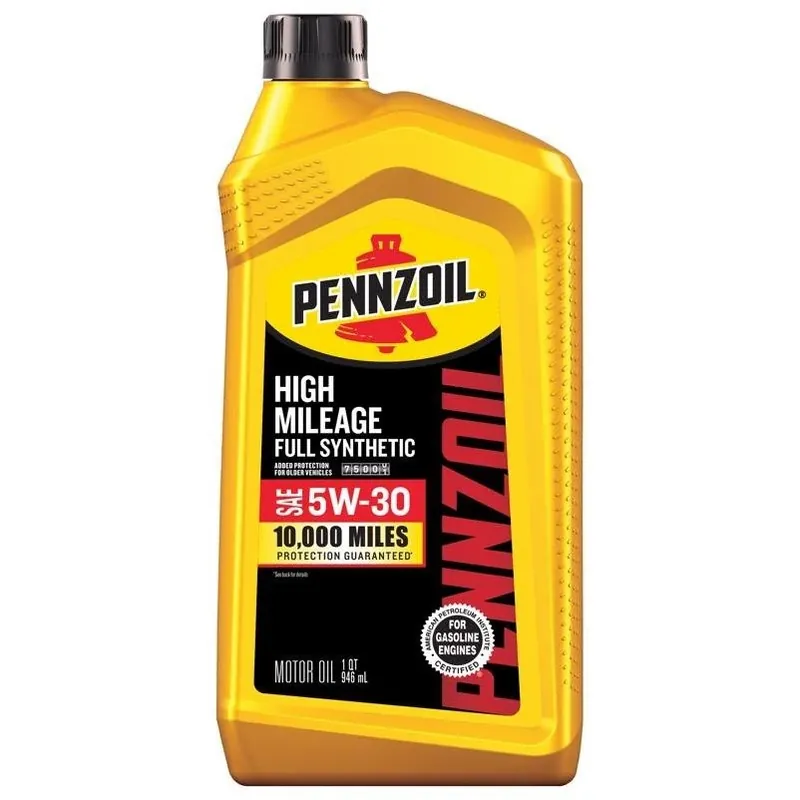 Pennzoil High Mileage Full Synthetic 5W-30 Motor Oil – 1 Quart