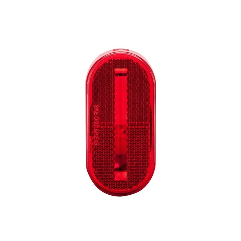 Oblong Red Clearance Light - 12 Volt, Durable Plastic Housing, Model 1469