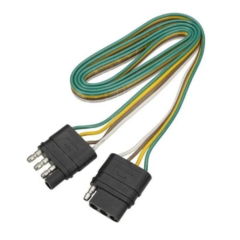 TowSmart 4‑Flat Plastic Extension Connector – Corrosion‑Resistant Power Lead