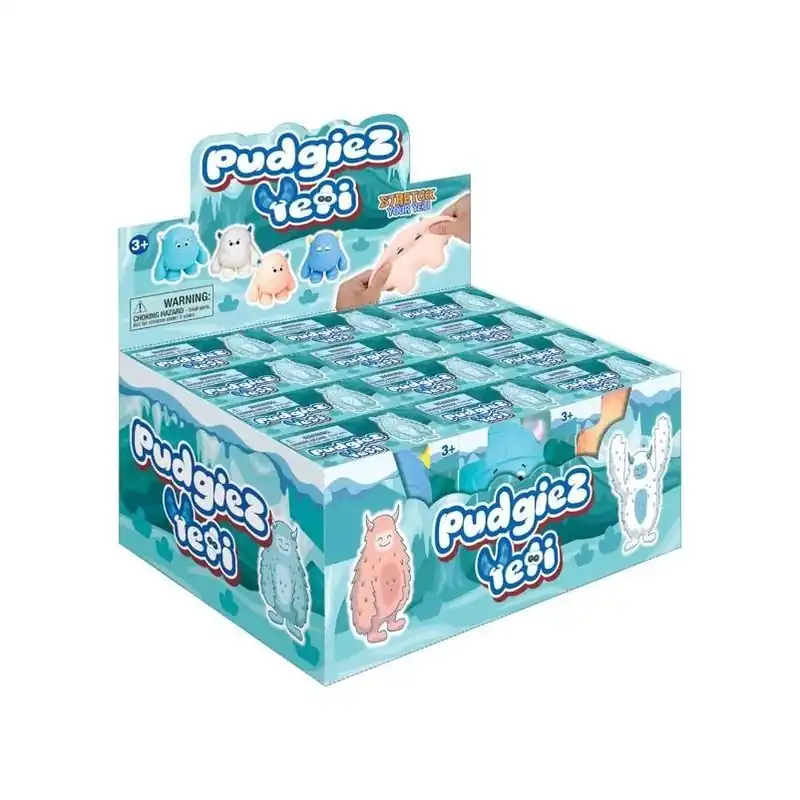 Playmaker Toys Yeti Pudgiez Squishy – Assorted Colors