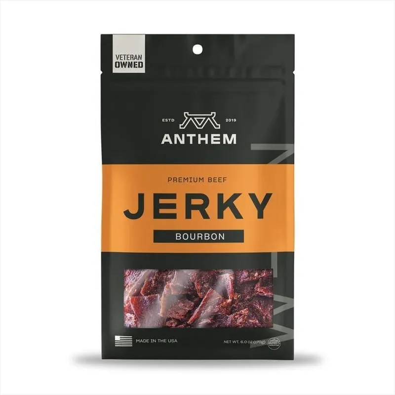 Anthem Snacks Bourbon‑Infused Beef Jerky – 6 oz Case