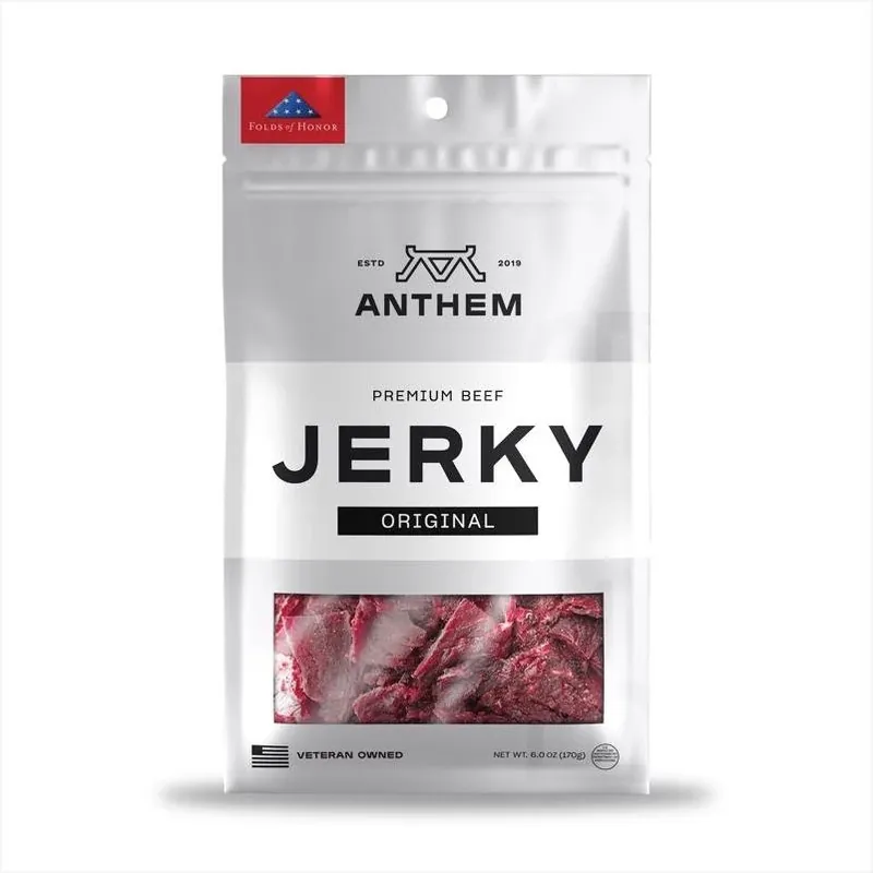 Anthem Snacks Original Beef Jerky – 6 oz High‑Protein Snack