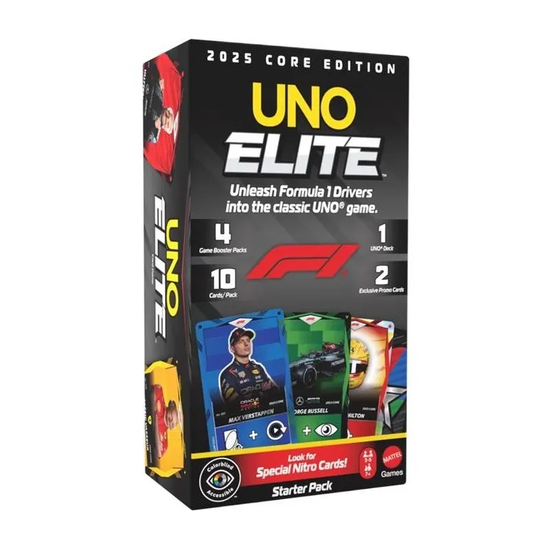UNO Elite Formula One World Championship Card Game – Fast‑Paced Racing Fun