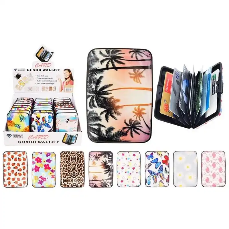 Diamond Visions Premium Anodized Aluminum Card Guard Wallet – Lightweight, Weather‑Resistant Card Protector