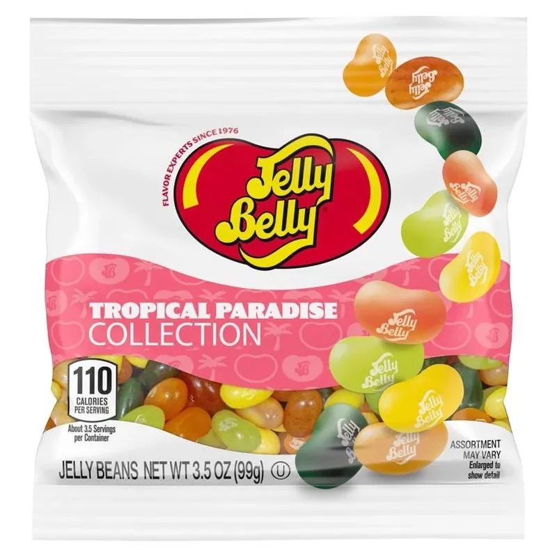 Jelly Belly Tropical Paradise Gourmet Jelly Beans – 3.5 oz Pack