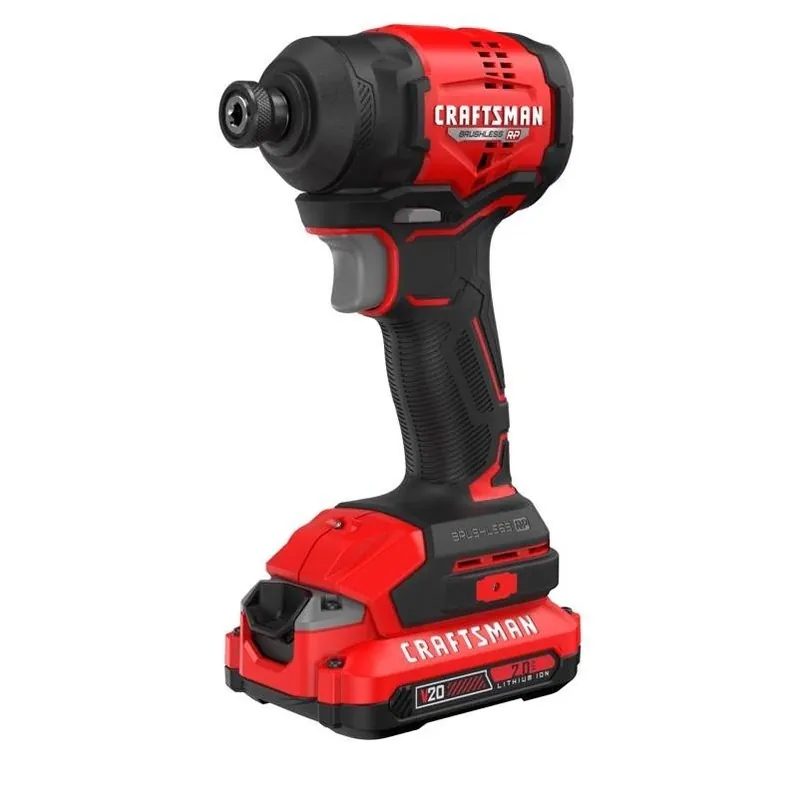 Craftsman V20 1/4" Brushless Cordless Impact Driver Kit – 2.0 Ah Battery & Fast Charger