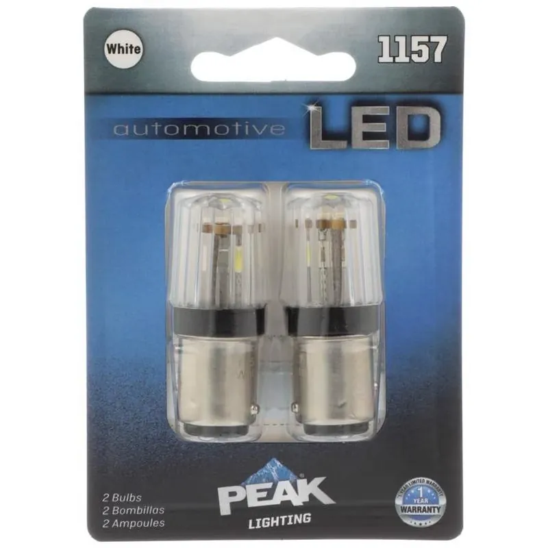 Peak 1157 LED Mini Bulb – 12V White Forward Headlight Lamp