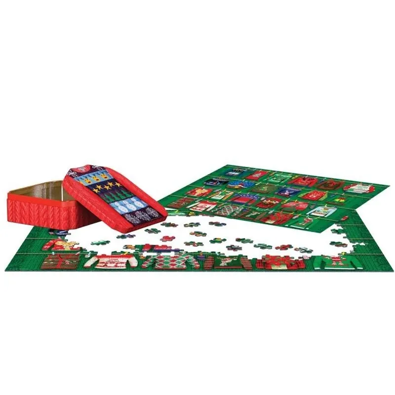 550‑Piece Ugly Christmas Sweater Puzzle Tin – Multicolor Collectible By Eurographics