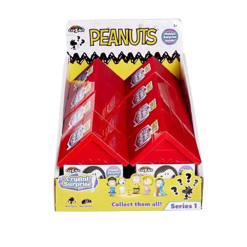 Cra-Z-Art Peanuts Crystal Surprise Dog House Toy Set – Build‑Your‑Own Playhouse