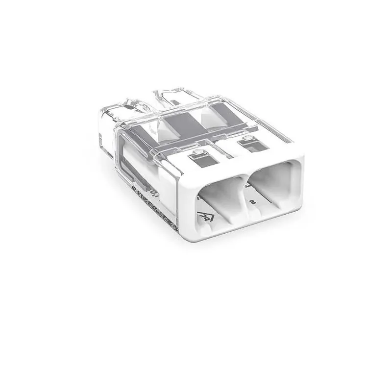 Wago 2‑Port Push‑In Wire Connector – 100‑Piece Pack
