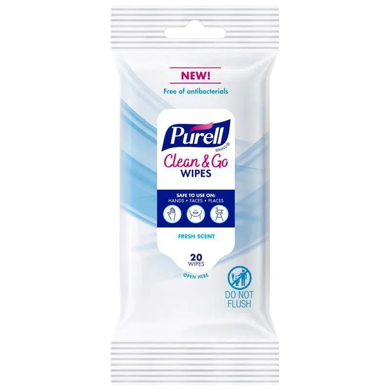 Purell Fresh‑Scent Antibacterial Hand Wipes – 20 Count
