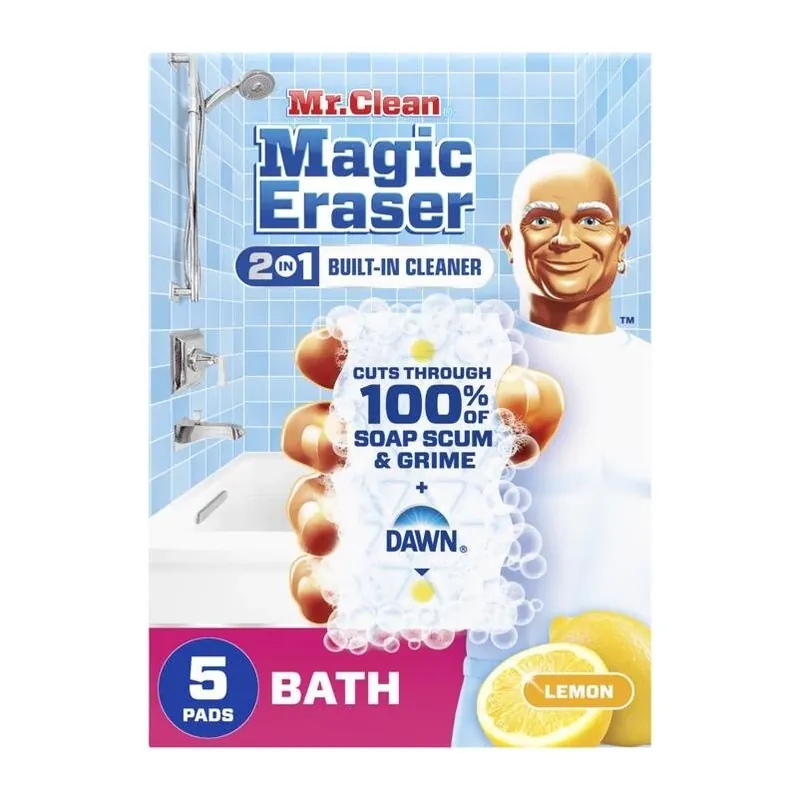 Mr. Clean Magic Eraser Non‑Scratch Cleaning Pads – 5 Pack, 4.6‑Inch Size