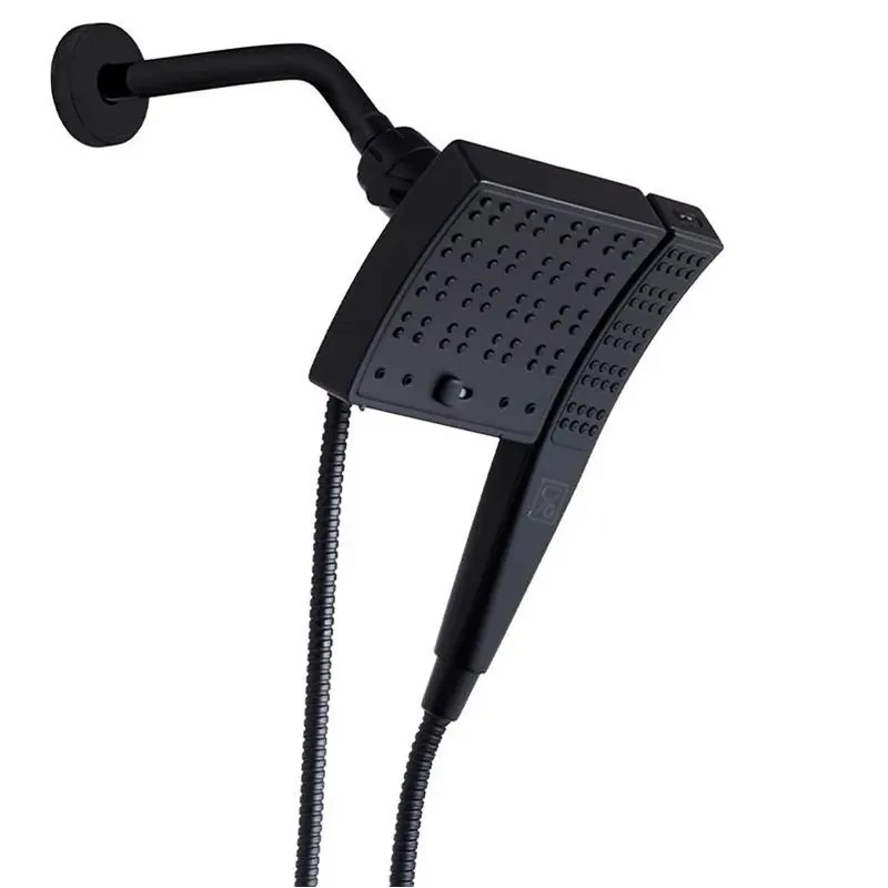 Danco Seventy Matte Black 3‑Setting 1.8 GPM Showerhead Combo