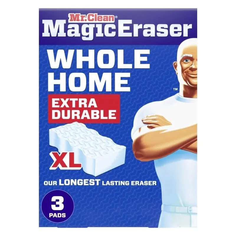 Mr. Clean Whole Home XL Non‑Scratch Magic Eraser – 3‑Pack All‑Purpose Cleaner