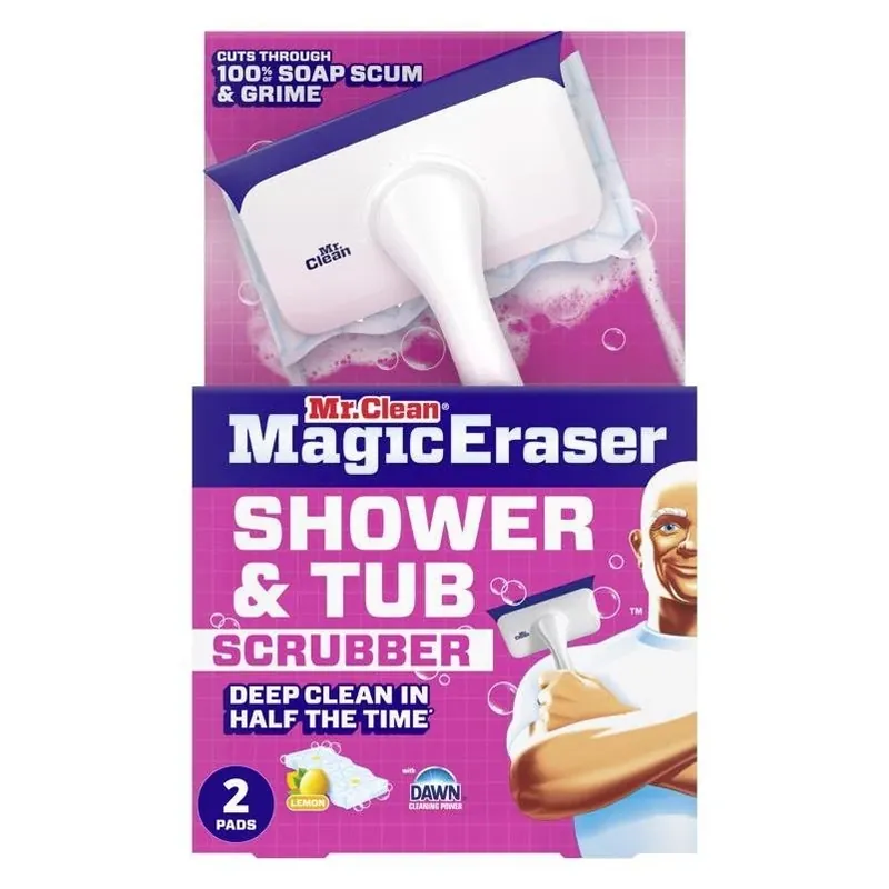 Mr. Clean Gentle‑Touch Bath & Shower Scrubber – Pack Of 2