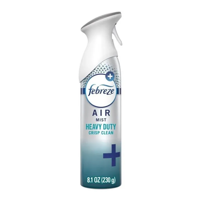 Febreze Crisp Clean Aerosol Air Freshener – 8.1 oz (Single Pack)