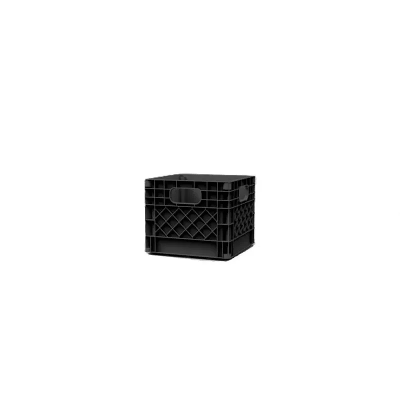Organize‑it Stackable Black Mini Storage Bin – Compact Plastic Organizer