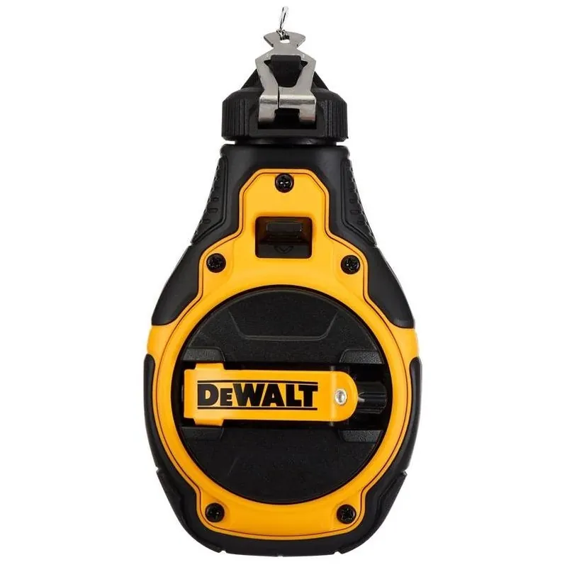 DeWalt Bi‑Material Chalk Line Reel With Bold Braided Line – Heavy‑Duty Marking Tool
