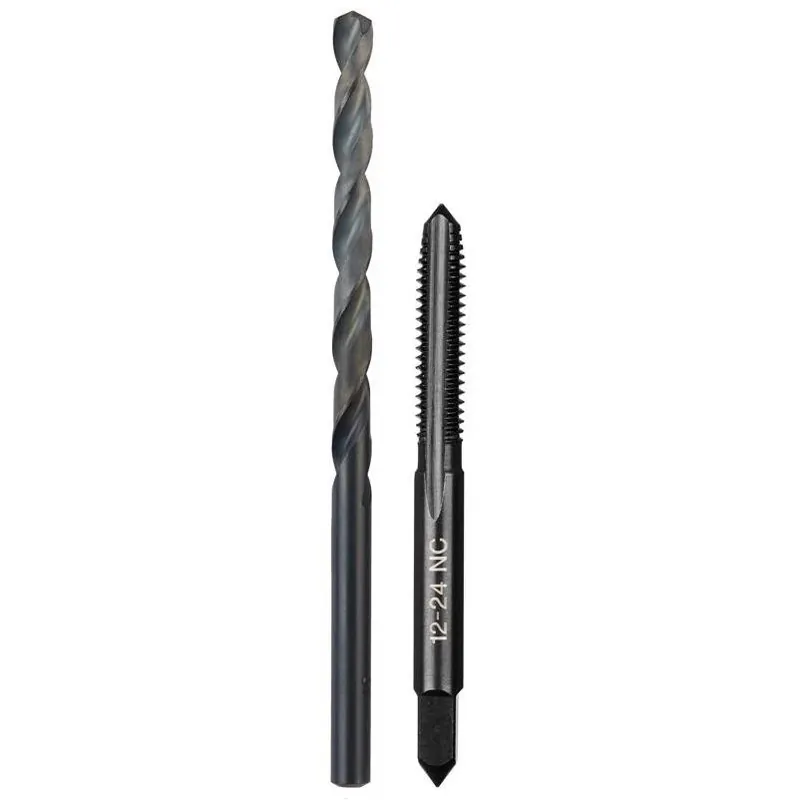 Milwaukee SAE NC Plug Tap & Drill Bit Combo – 2‑Piece High‑Carbon Steel Set