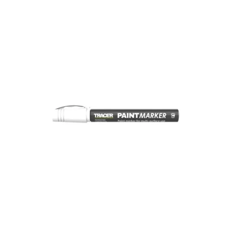 Tracer 8‑Inch White Paint Marker – Precision Metal/Plastic Tip