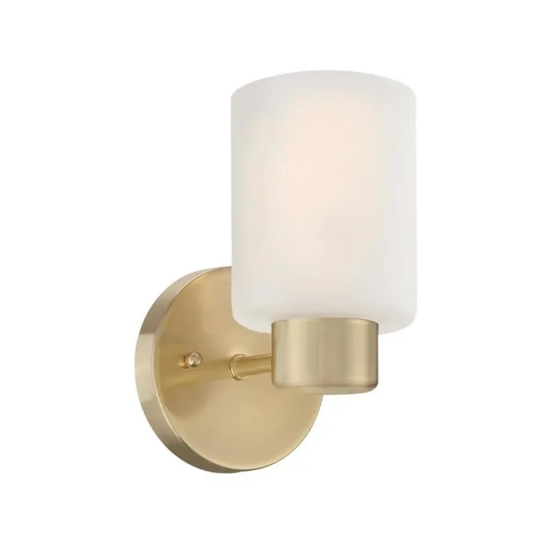 Westinghouse Sylvestre Champagne Brass LED Wall Sconce – 1 Light Indoor Fixture