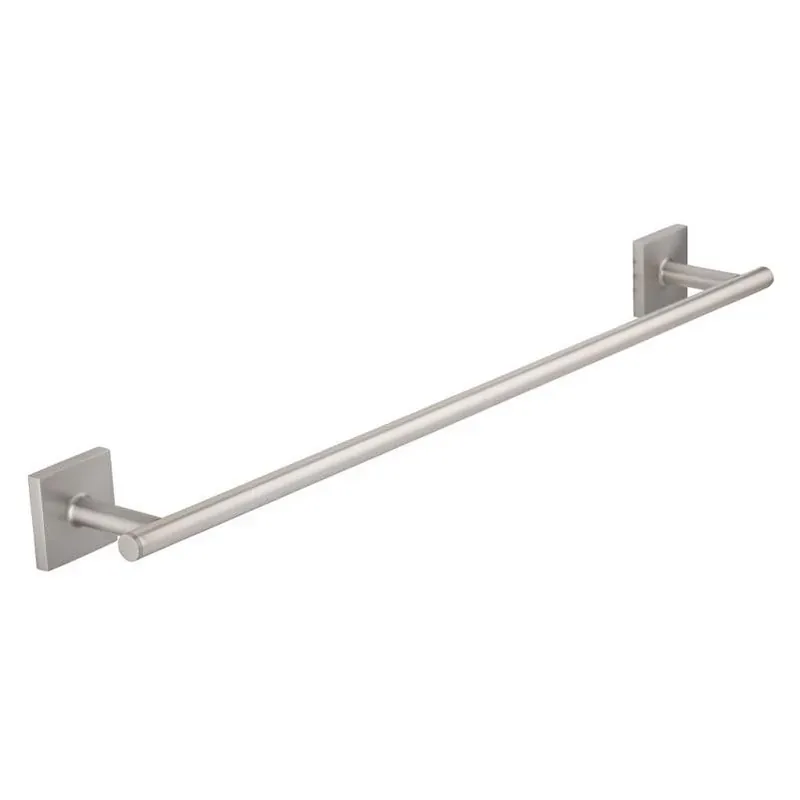 OakBrook Brushed Nickel 24‑in Towel Bar – Heavy‑Duty Die‑Cast Zinc