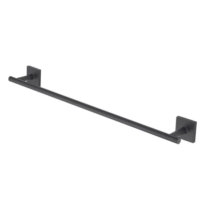 Matte Black 24‑in Die‑Cast Zinc Towel Bar – OakBrook Collection