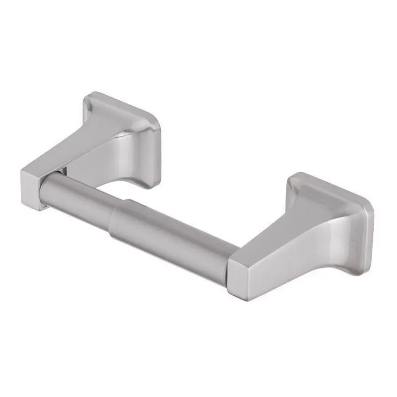 OakBrook Brushed Nickel Die-Cast Zinc Toilet Paper Holder – Modern Surface-Mount Design
