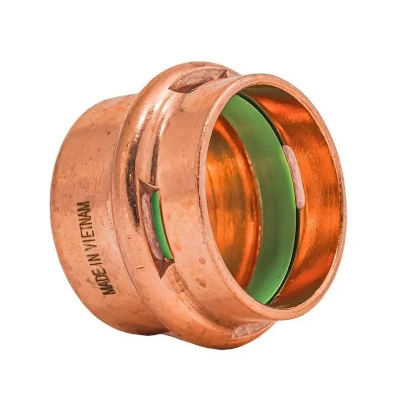 QuickFitting 1‑Inch Press‑Fit Copper Pipe Cap – NSF Certified & Underground Rated