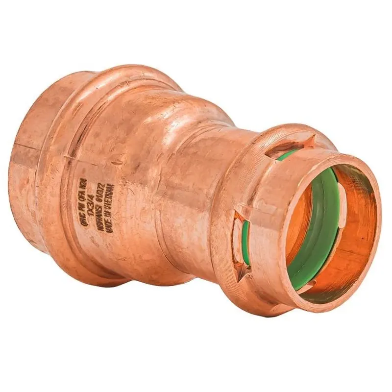 QuickFitting 1‑Inch Press‑Fit Copper Reducing Coupling