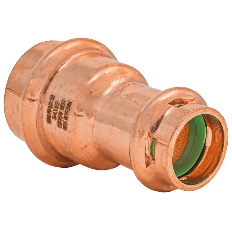QuickFitting 3/4 In. Press‑Fit Copper Reducing Coupling – NSF Certified