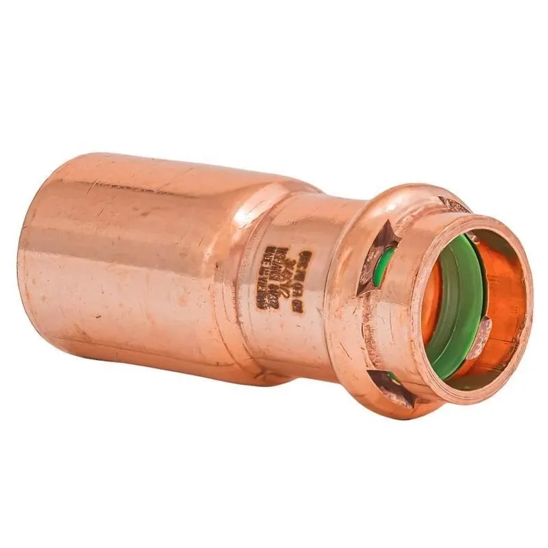 QuickFitting 3/4" Press‑Fit To FTG Copper Reducing Coupling – NSF Certified