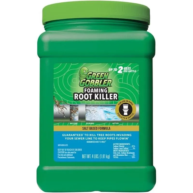 Green Gobbler 64‑oz Root‑Killer Crystals – Septic‑Safe Sewer Line Treatment
