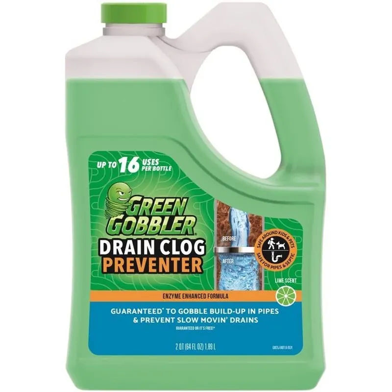 Green Gobbler 64‑oz Liquid Drain Guard – Septic‑Safe Clog Prevention