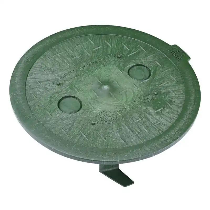 NDS SureFit Green Round Valve Box Cover – 6 In. X 2 In.