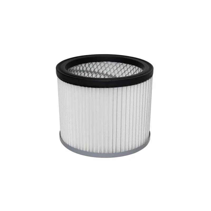 Cleveland Iron Works Disposable HEPA Ash Vacuum Filter – 4.55" X 5.75" X 4.63" (Black/White)