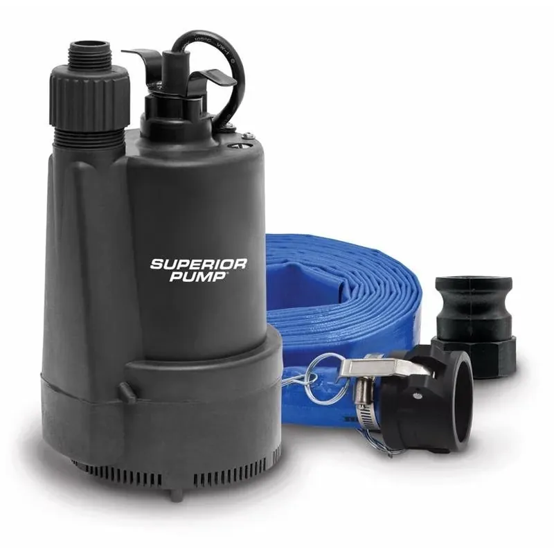 Superior Pump 2400 gph Switchless Thermoplastic Utility Pump Kit