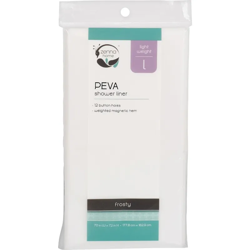 Zenna Home 72 In. H Frosted Shower Curtain Liner PEVA