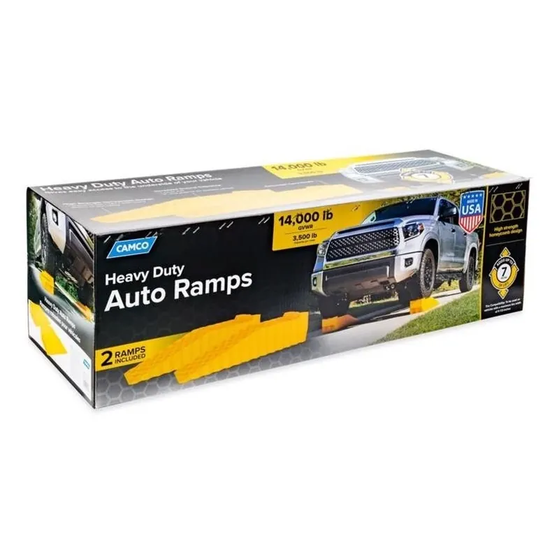 Camco Yellow Heavy‑Duty Tire Ramps – Pack Of 2