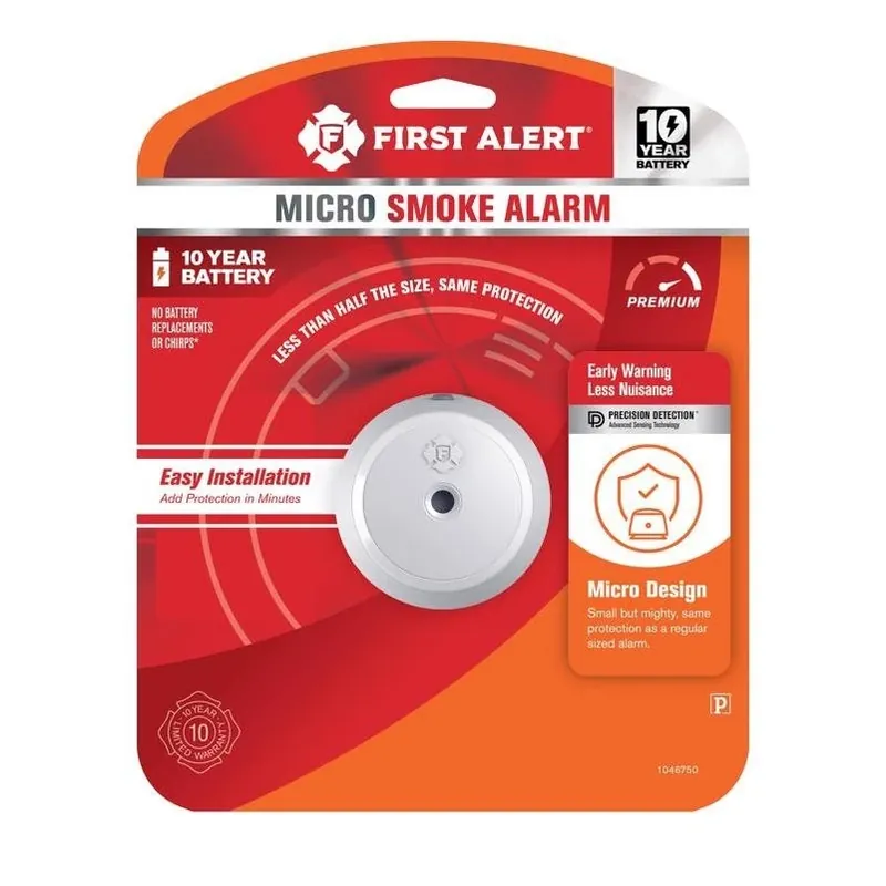 First Alert Battery‑Operated Photoelectric Smoke Alarm – 1 Pack