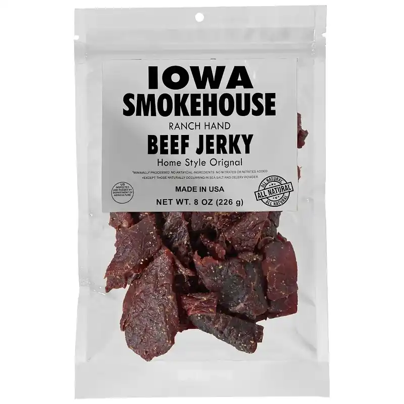 IOWA SMOKEHOUSE Ranch Hand Homestyle Original Beef Jerky 8 Oz Packet