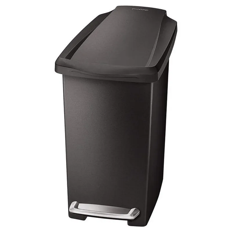 Simplehuman 10‑Litre Black Step‑On Kitchen Trash Bin