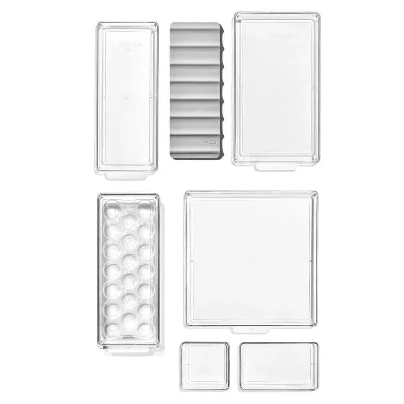 OXO Good Grips Plastic Refrigerator Organization Set – 8‑Piece Storage Solution