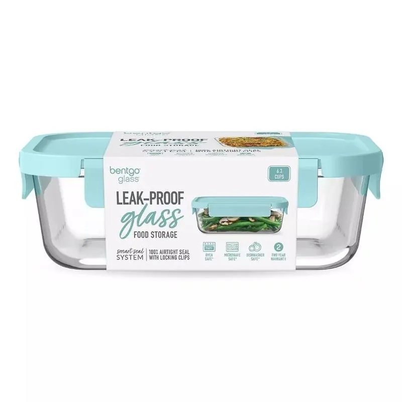 Bentgo Aqua-Lid Borosilicate Glass Food Storage Container – Microwave & Freezer Safe