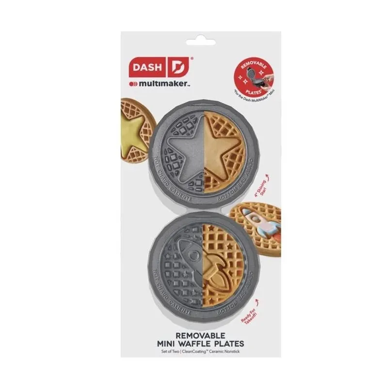 Dash Metal Mini Waffle Maker With Removable Nonstick Plates – Compact Breakfast Appliance
