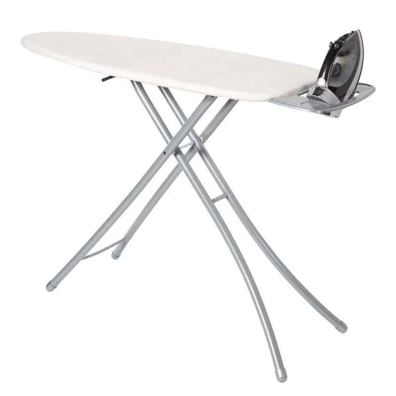Seymour Home Products Heavy‑Duty Steel Ironing Board With Built‑In Iron Rest – 39" H X 18" W X 56" L