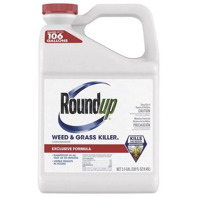 Roundup Concentrated Weed & Grass Killer – 2.5 gal Post‑Emergent Herbicide
